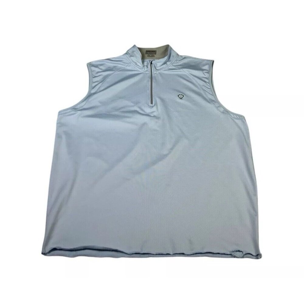 Fennec Vest 1/4 Zip Blue Performance Golf Wicking Men's XL Nice
